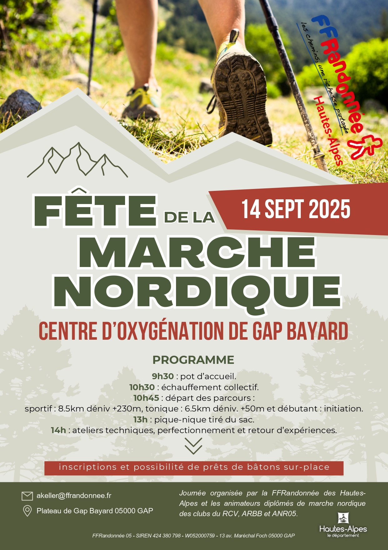 Marche nordique FFRandonnée Hautes-Alpes