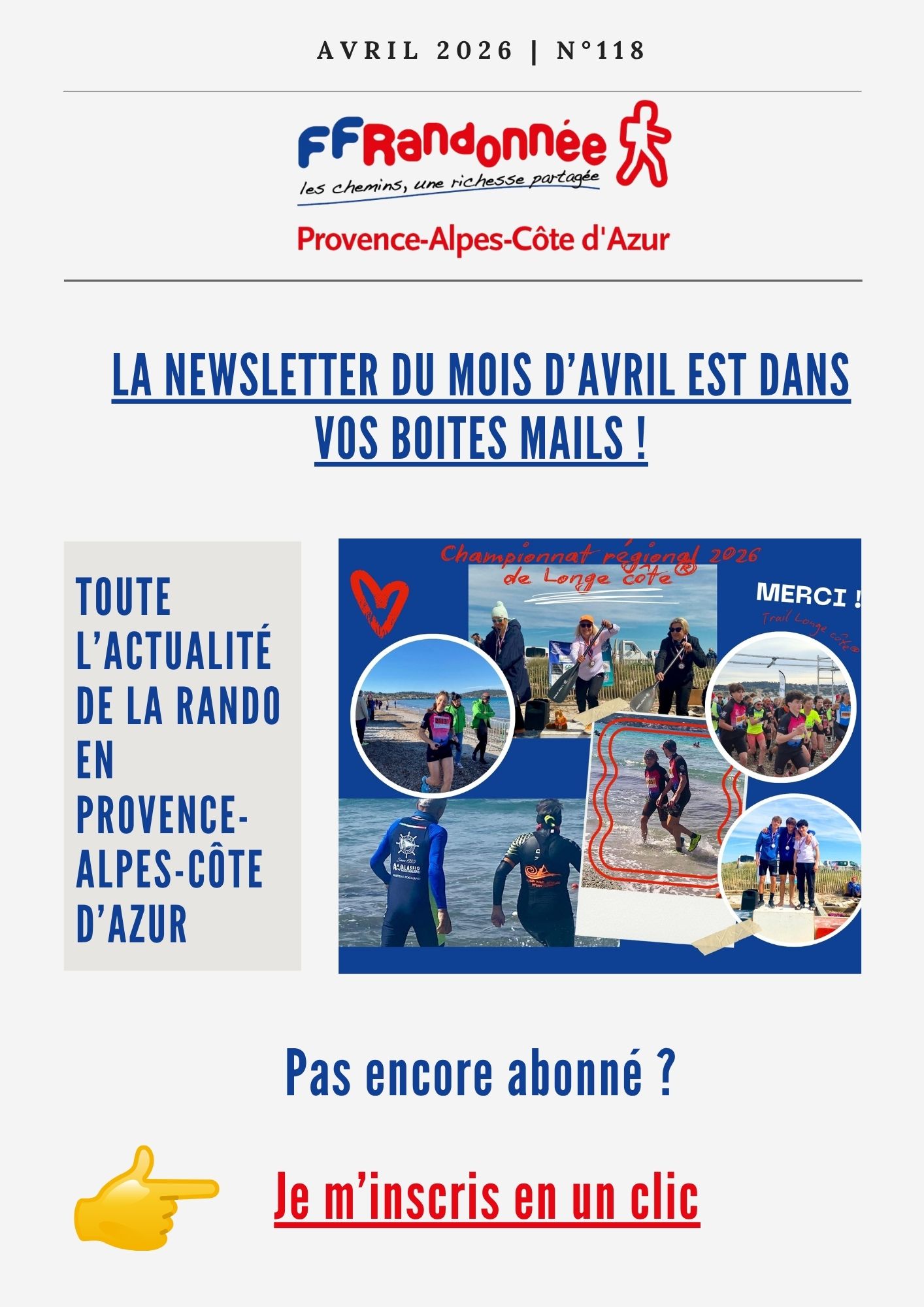 newsletter randonnée PACA