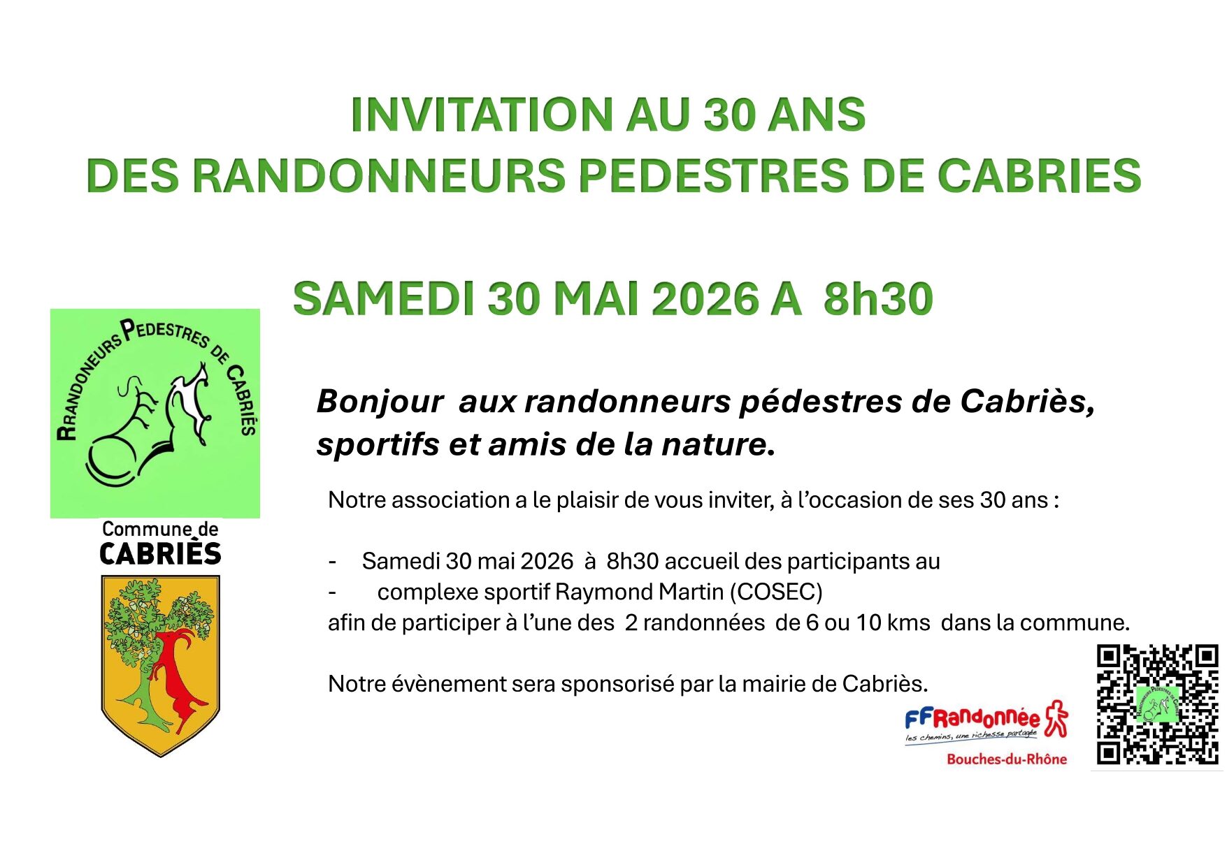 cabriès bouches du rhône randonnée pédestre